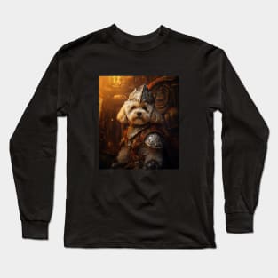 Valiant Apricot Bichon Frisé - Medieval Conquistador Long Sleeve T-Shirt